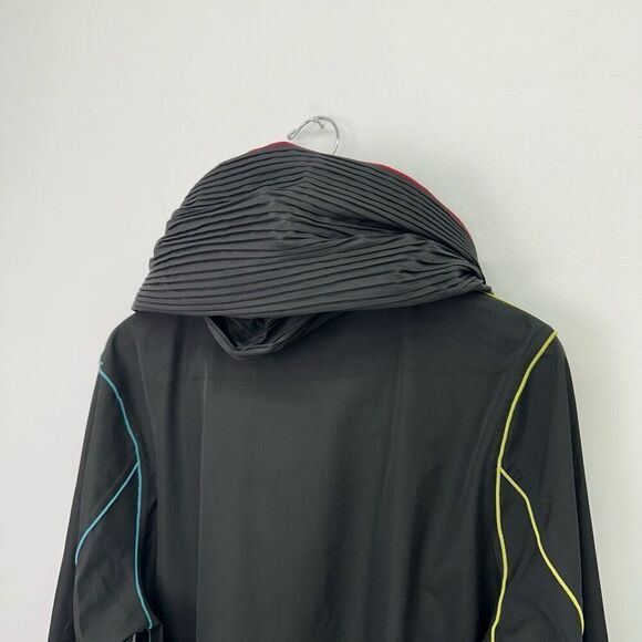 UBU Women’s Classic Black Piped Reversible Accordion Pleated Hood Zip Parisian J - Picture 10 of 15